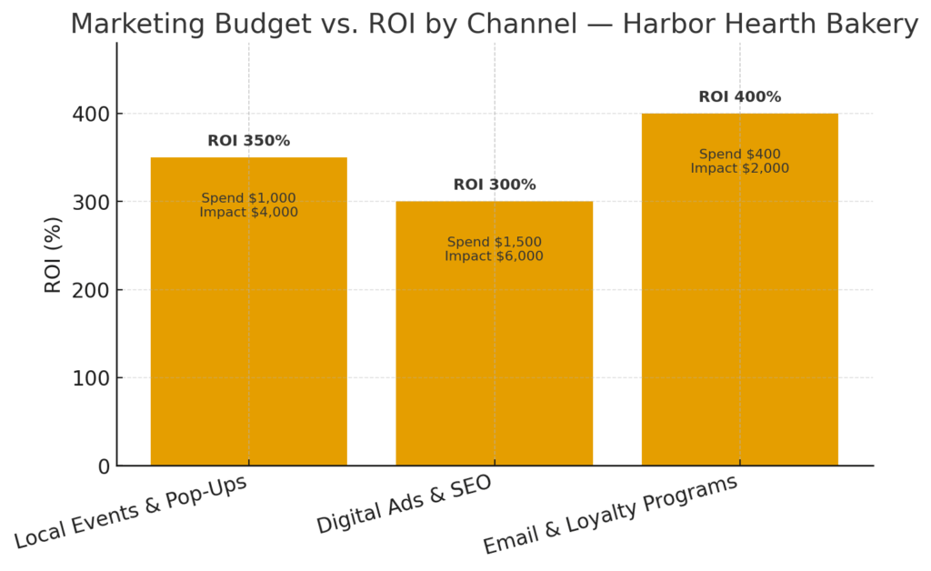 Marketing Budget vs. ROI by Channel