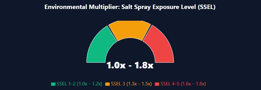 SSEL gauge: 1.0x protected to 1.8x direct oceanfront exposure