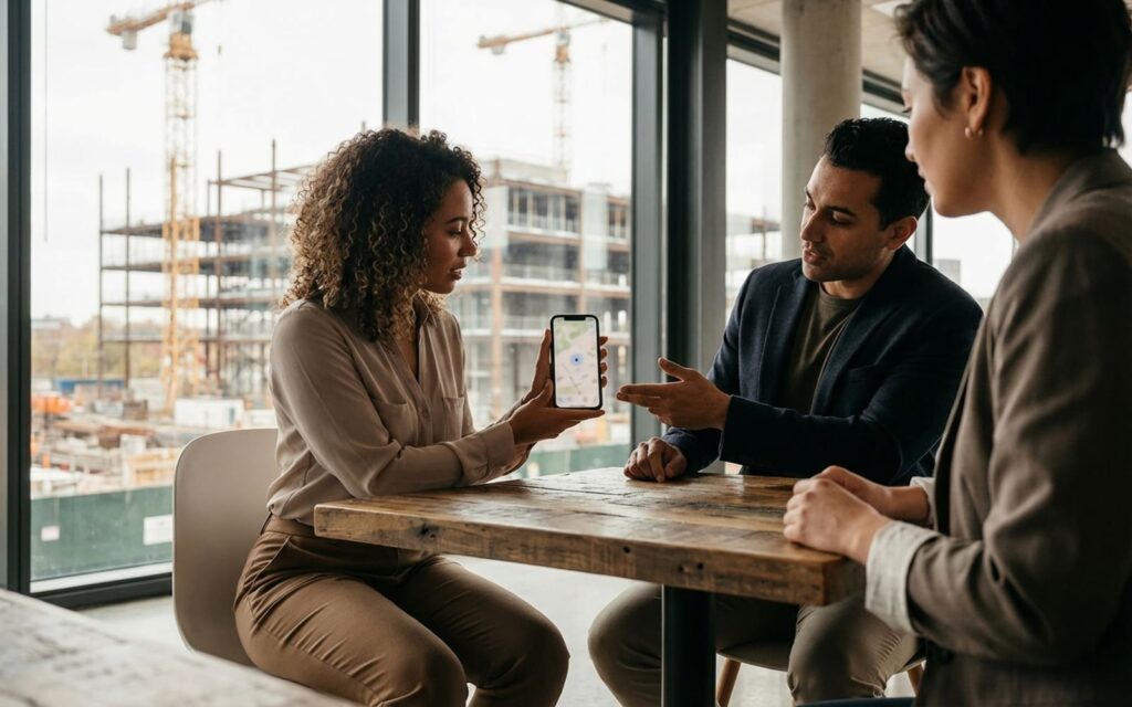 Can a construction company require employees to use GPS time-tracking apps?