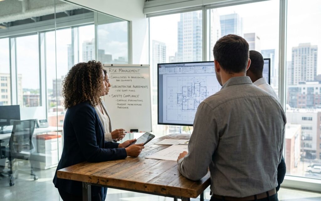 Can a construction LLC be held liable for subcontractor safety violations?