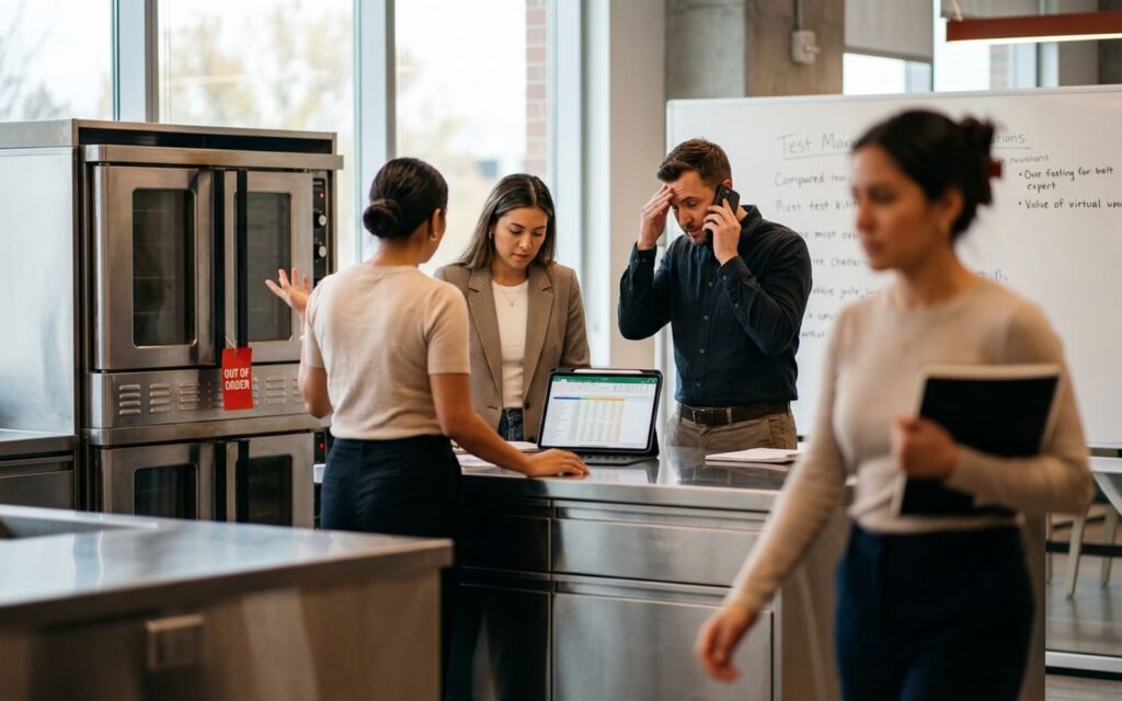 What happens if your oven breaks and you have wedding orders?