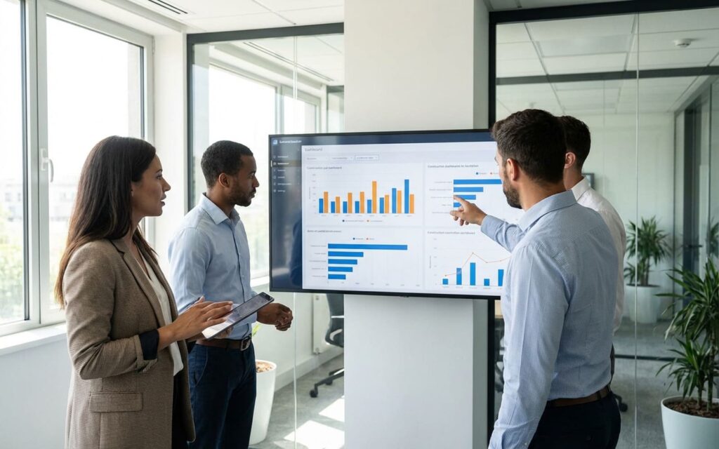 What KPIs should construction business owners monitor monthly?