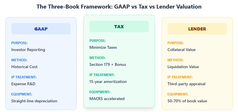 Three parallel valuations