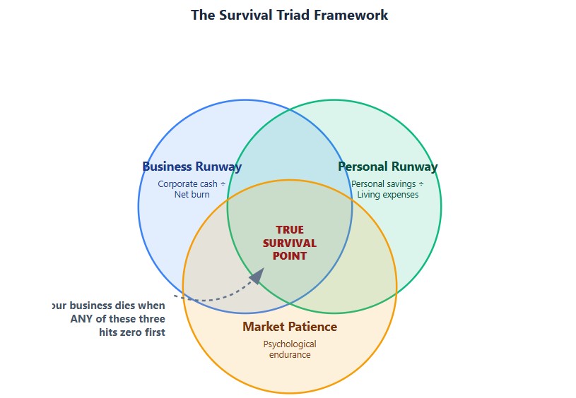Venn Diagram: Survival Triad Framework
